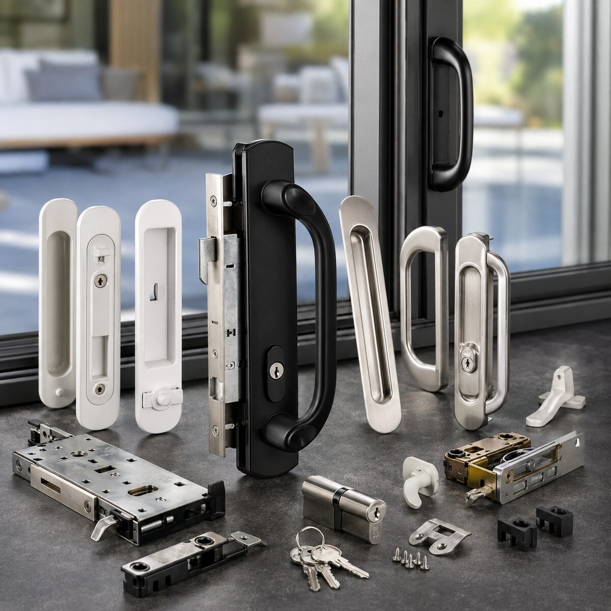 A failed mortise lock or handle leaves the door insecure.